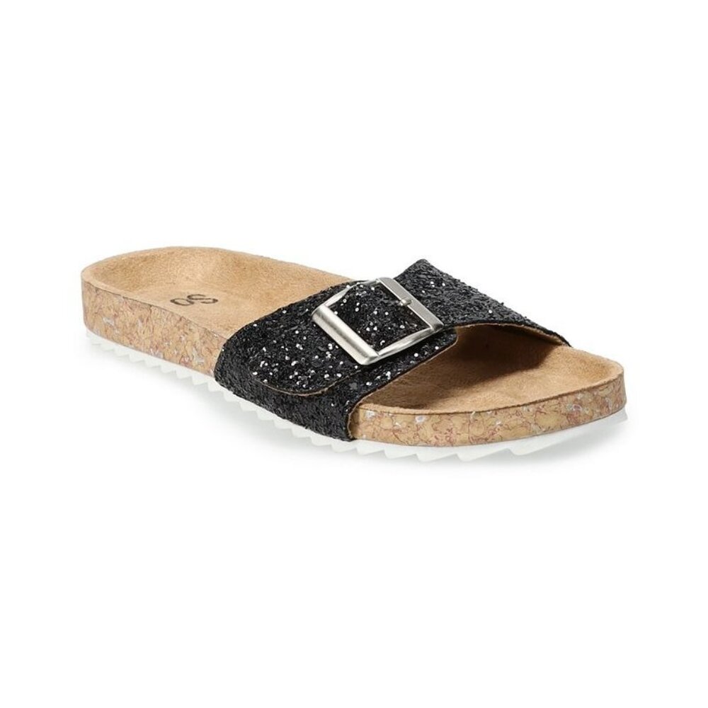 SO Calliee Girls' Slide Sandals, Girl's, Size: 12, Black